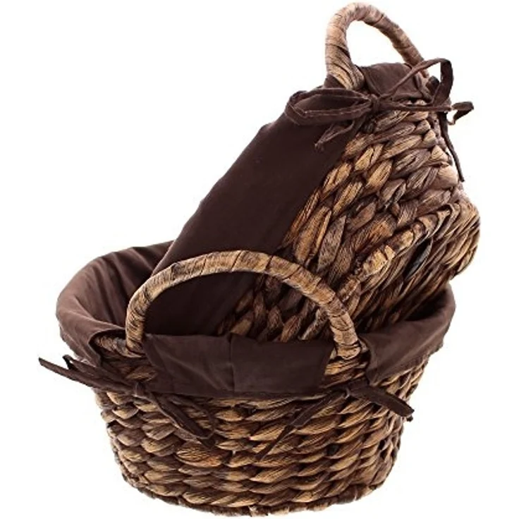 2er Set Schale Mokka Tischschale Dekoschale Obstschale Obstkorb Schüssel Korb – Bild 4