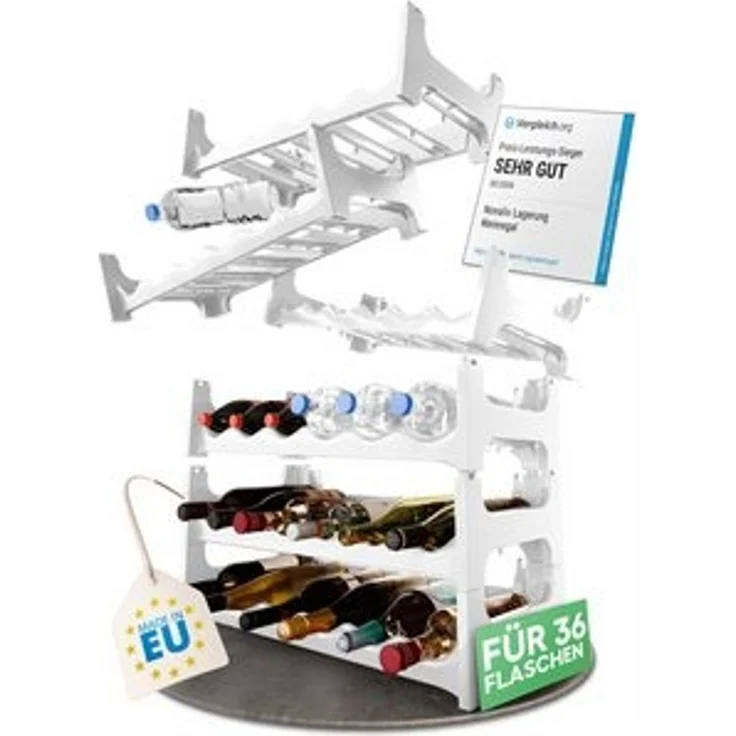 Novaliv Weinregal -, Spar-Set 6-tlg, Stapelbar,platzsparend, erweiterbar – Bild 6