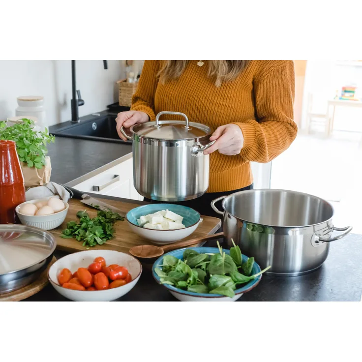 Mäser 926113 Professional I Bratpfanne, Ø 32cm, Edelstahl 18/10, silber (1 Stück)