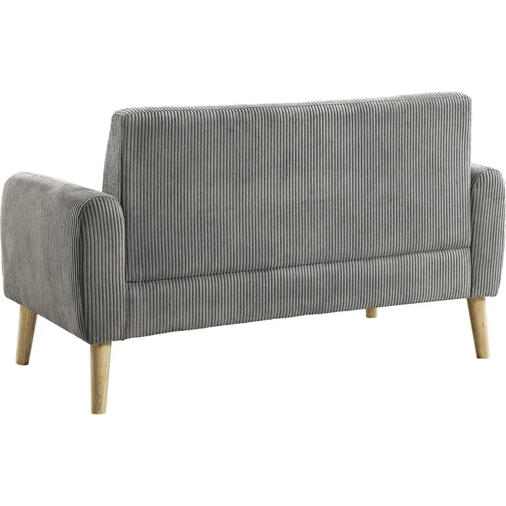 ATLANTIC home collection 2-Sitzer Moby, mit Federkern, kleiner Tasche und in modernem Cordbezug – Bild 3