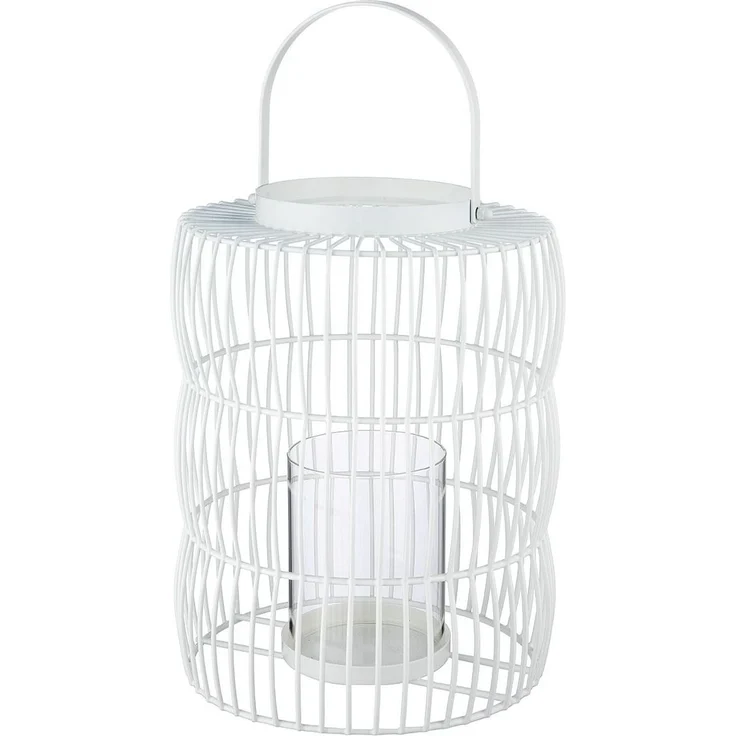 Windlicht Stage weiß 35cm – Bild 1