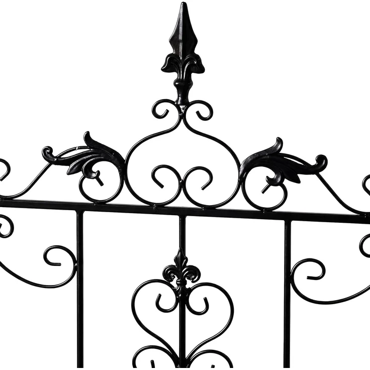 Rankgitter INES 2er Set - 51 x 3 x 124 cm, Metall, Anthrazit | Rankhilfe Kletterpflanzen Gartendekoration – Bild 7