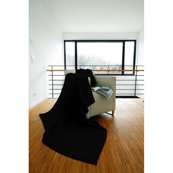 Wohndecke Cotton Home, Biederlack, im Uni Design, Kuscheldecke – Bild 2