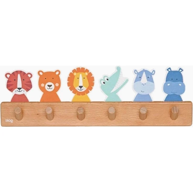 goki Garderobe Garderobe Tierfreunde (1 St, packung), aus Buchen Massivholz gefertigt – Bild 2