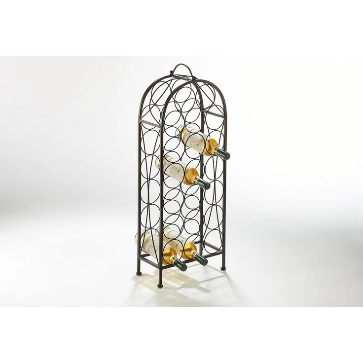 Kobolo Weinregal Flaschenhalter BOW für 20 Flaschen Metall braun – Bild 1