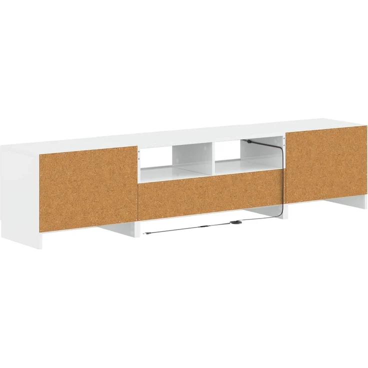 vidaXL LED-TV-Schrank UTRECHT 3 stk. Hochglanz Weiß Holzwerkstoff 3417006 – Bild 6