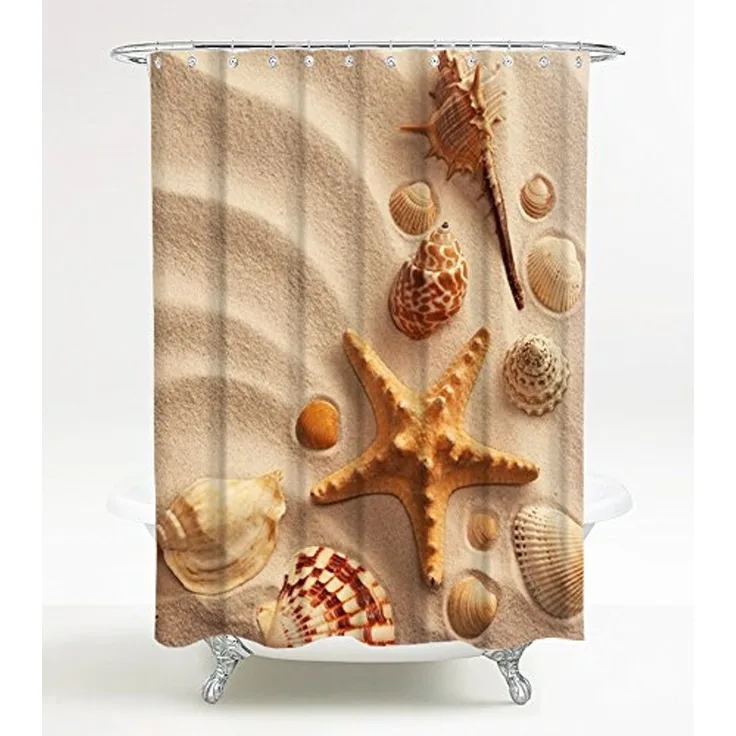 Sanilo Duschvorhang Sanibel 180 x 200 cm, 100% wasserdicht, Anti-Schimmel-Effekt, hochwertige Qualität