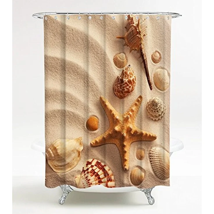 Sanilo Duschvorhang Sanibel 180 x 200 cm, 100% wasserdicht, Anti-Schimmel-Effekt, hochwertige Qualität – Bild 1