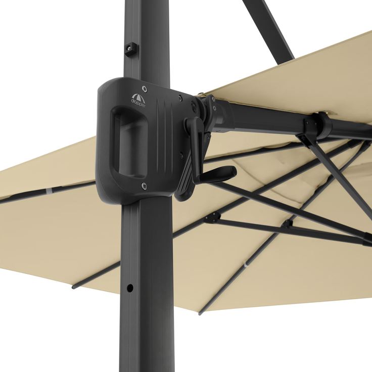 Doppler Sonnenschirm / Ampelschirm "LIFE 300 x 400 Side", sand, 300 x 400 cm – Bild 7