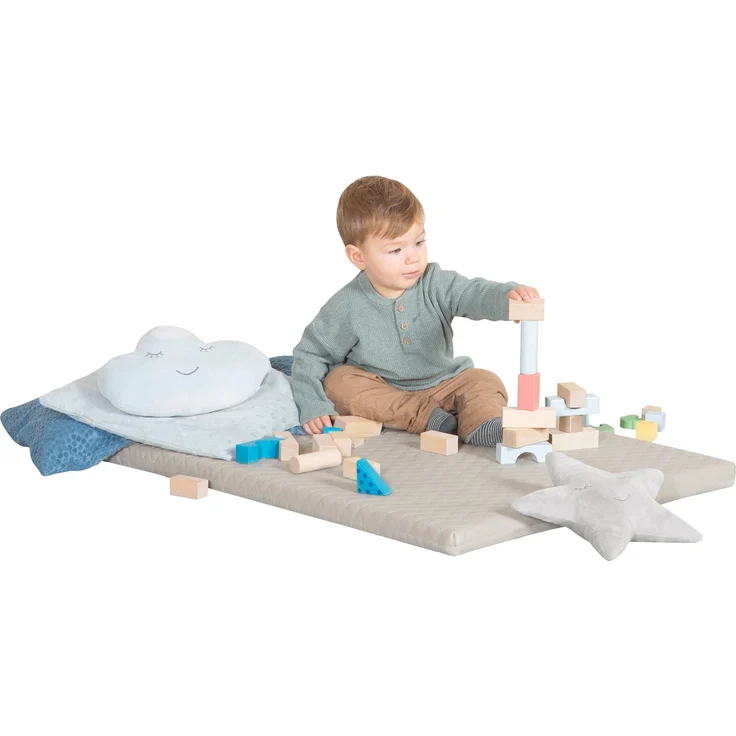 roba Spielmatte 'Luxe' 78 x 100 cm - Zubehör für Kletterdreieck & Kletterturm - Beige – Bild 7