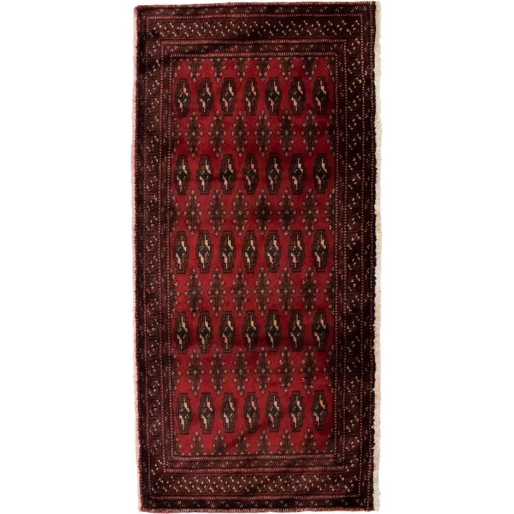 Turkaman Teppich 130x60 cm - rot
