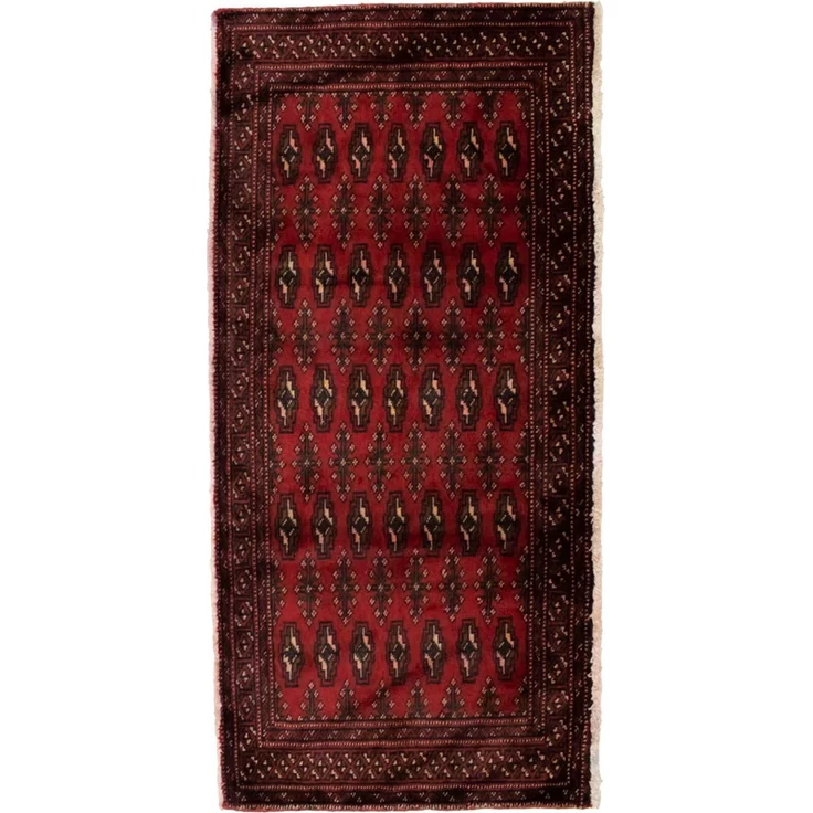 Turkaman Teppich 130x60 cm - rot – Bild 1
