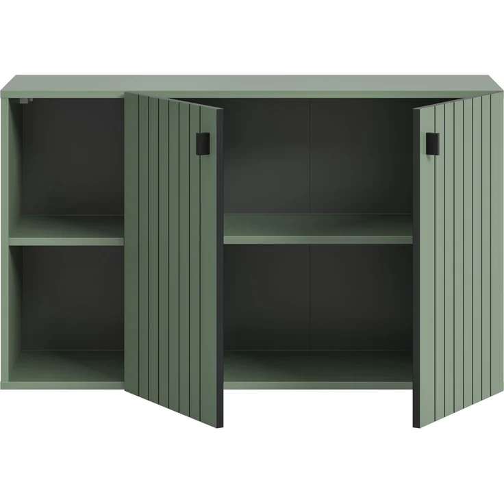 Sitzbank (B/H/T: 106x63x37 cm) in Smoke Green Nachbildung – Bild 3