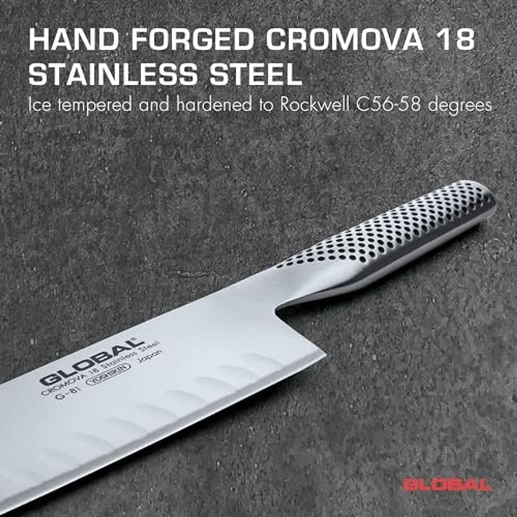 Global Gemüsemesser mit Kullen 18 cm G-81 – Bild 2
