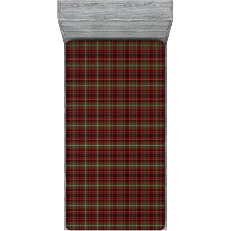 Abakuhaus Spannbettlaken Soft Dekorativer Stoff Bettwäsche Rund-um Elastischer Gummizug, Plaid Scottish Stil Illustration – Bild 5