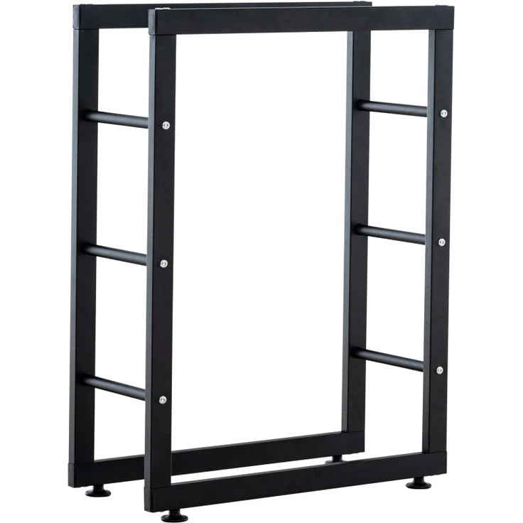 CLP Kaminholzständer Keri V2,schwarz 25x60x100 cm – Bild 2