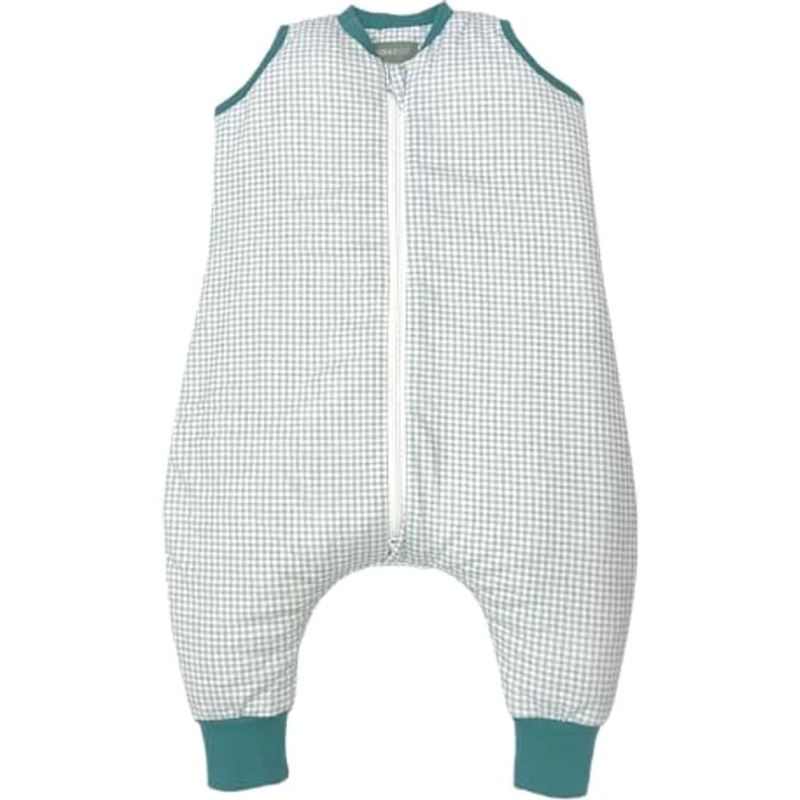 molis&co. 1.0 TOG. Baby-Schlafsack mit Füßen. Größe: 100 cm (4 Jahre). Ideal für Übergang. Adriatic Check. 100% Baumwolle. (Oeko-TEX 100). – Bild 1