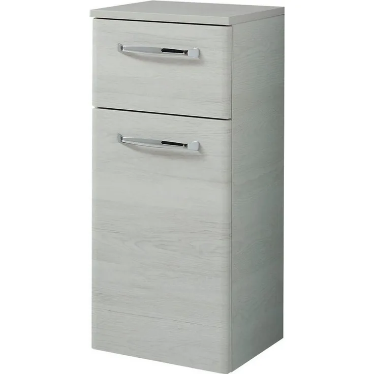 Saphir Unterschrank Quickset Badschrank 30 cm breit, 1 Tür, 1 Schublade, 1 Einlegeboden Badezimmer-Unterschrank inkl. Türdämpfer, 1 Tür, Griffe in Chrom Glanz
