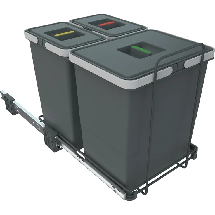 Elletipi Ecofil Abfallsammler PF01 34B1 Auszug 2x 8 + 18 Liter – Bild 3
