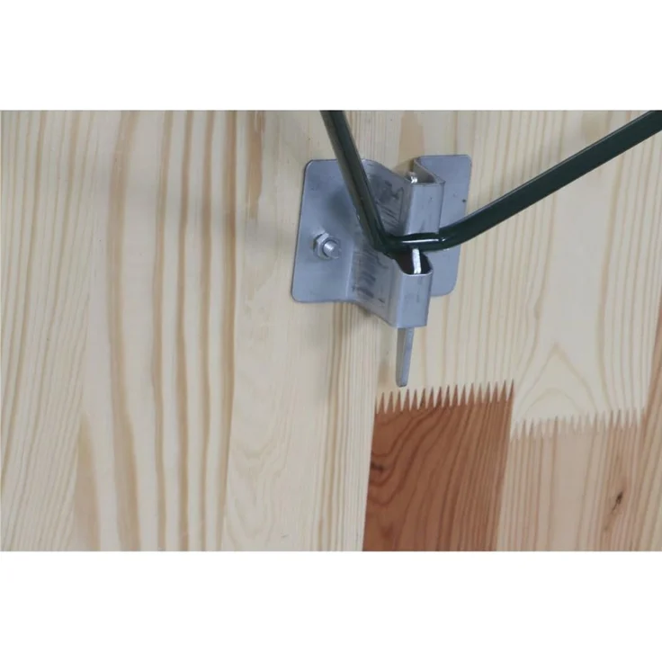 Fun Star Festzeltgarnitur, 3-teilig, klappbar, Holz natur / Stahl grün, 110 x 50 x 79 cm – Bild 15