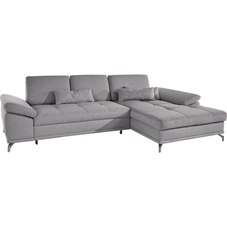 Places of Style Ecksofa Costello L-Form, mit Sitztiefenverstellung, Armteilverstellung und, 3 Nierenkissen, optional Bettfunktion und Bettkasten – Bild 3
