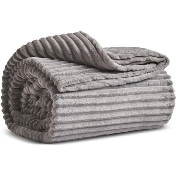 Karaca Tagesdecke Karaca Ruby Stripe Wellsoft Einzel Decke Tagesdecke Grau