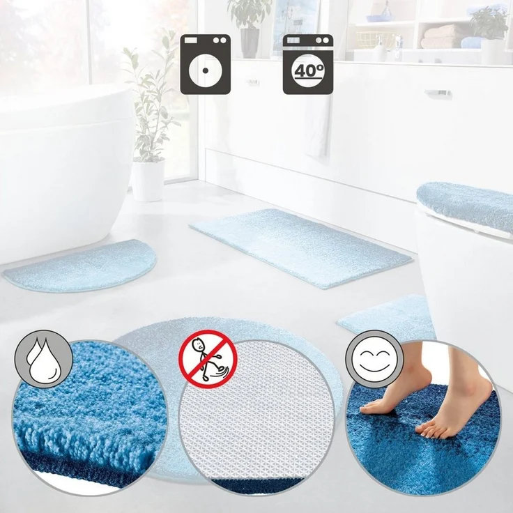 Erwin Müller Badematte Badematte "Katerini", Höhe 20 mm, eckig, Grafik – Bild 3