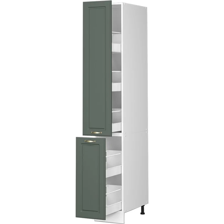 Badschrank Fame-Line Grün-Gold Landhaus 30 x 206.8 cm Vicco – Bild 2