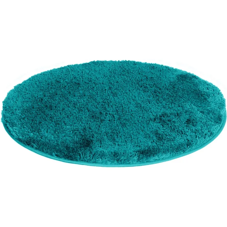 Möve Badematte Superwuschel, Badvorleger, Badezimmer Teppich, Höhe 40 mm, rutschhemmend beschichtet, fußbodenheizungsgeeignet, schnell trocknend, strapazierfähig, Polyester, rund, Mikrofaser-Badematte, Badteppich, rechteckig, rund & als 3-tlg. Set