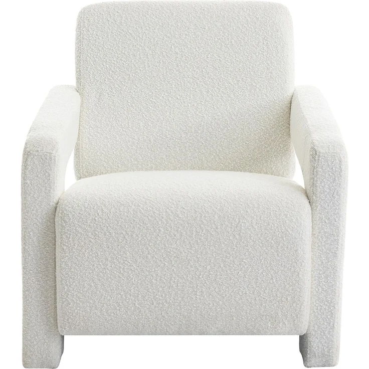 Vente-unique - Sessel - Bouclé-Stoff - Weiß - ISPARTA – Bild 3