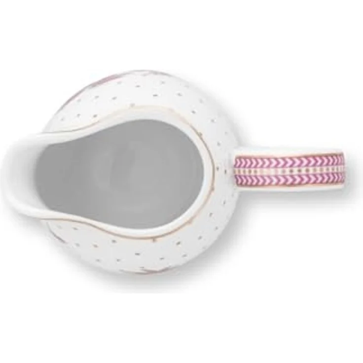 PiP Studio Milchkännchen Jolie Dots Gold Pink Krug 250ml – Bild 3