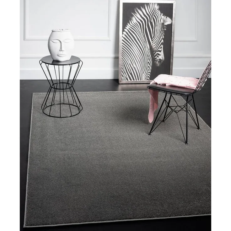merinos Teppich Montana, rechteckig, Höhe: 20 mm, Kurzflor, Uni-Farben, besonders weich