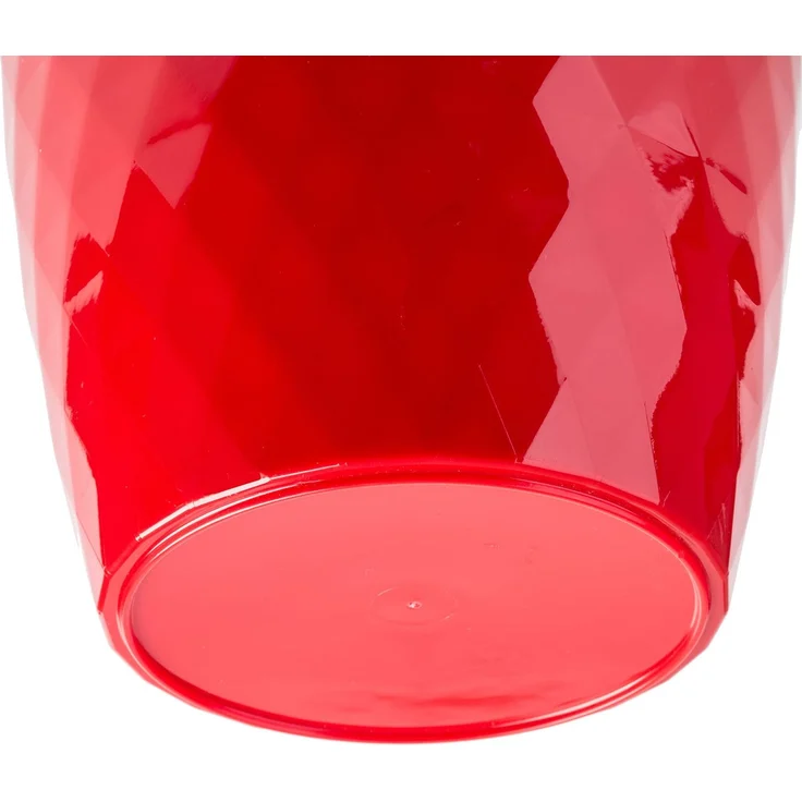 KADAX Kunststoff-Blumentopf mit Ständer, Blumentopf-Abdeckung, Blumen, 16 cm, Rot – Bild 3