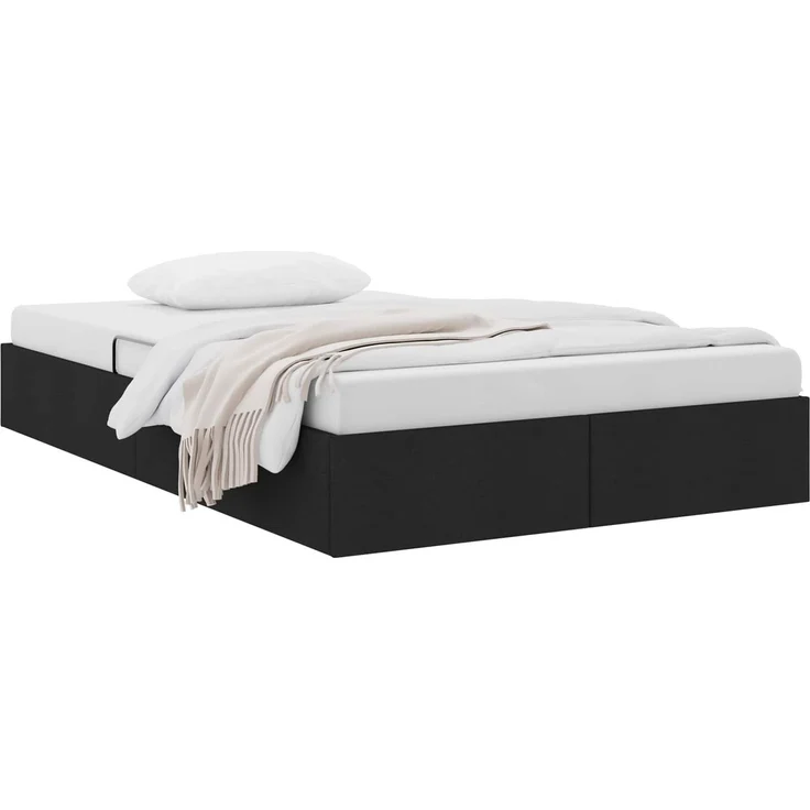 vidaXL Ottoman Bettgestell mit Speicher Schwarz 120 x 200 cm Stoff 3442816 – Bild 3