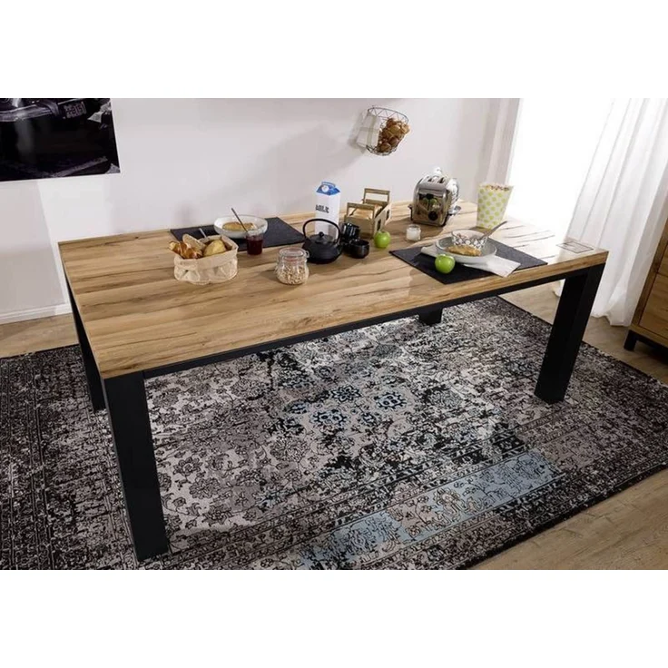 Esstisch Wildeiche 200x100x76 natur geölt VILLANDERS #119 – Bild 2
