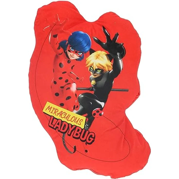 Miraculous Ladybug Dekokissen Velours Kissen Ideal zum Kuscheln und Dekorieren – Bild 2