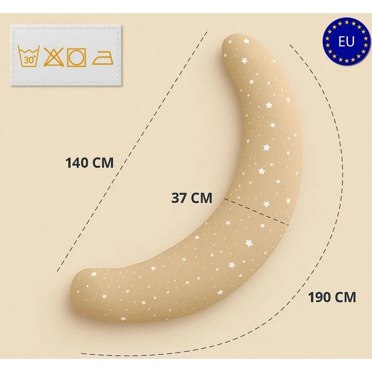 Totsy Baby Stillkissen Stillkissen XXL Schwangerschaftskissen - Pregnancy Body Pillow – Bild 2