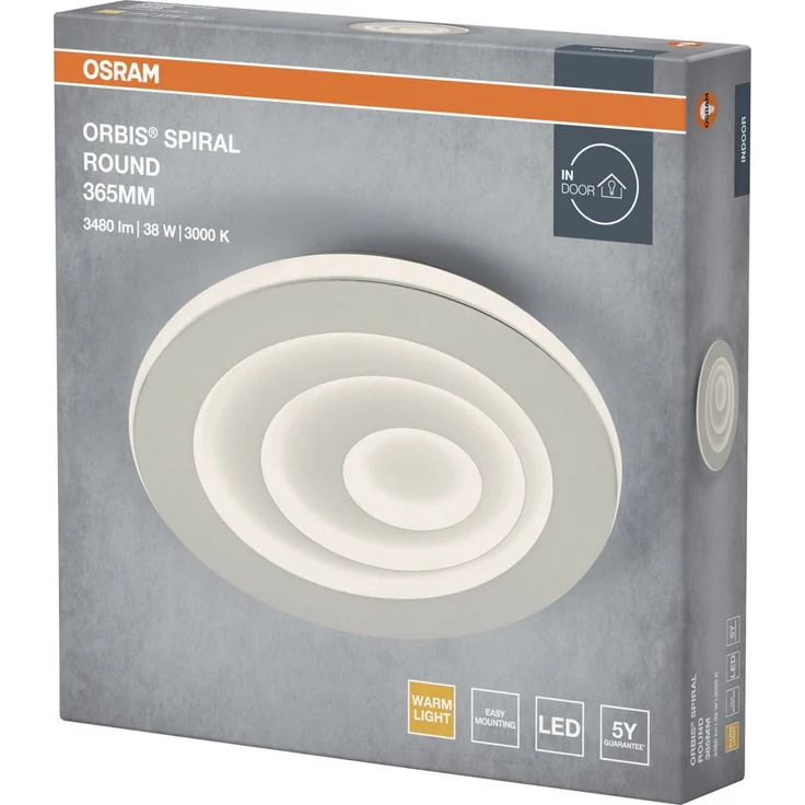Osram LED Deckenleuchte Orbis Spiral Round weiß Ø 37 cm 38 W – Bild 3