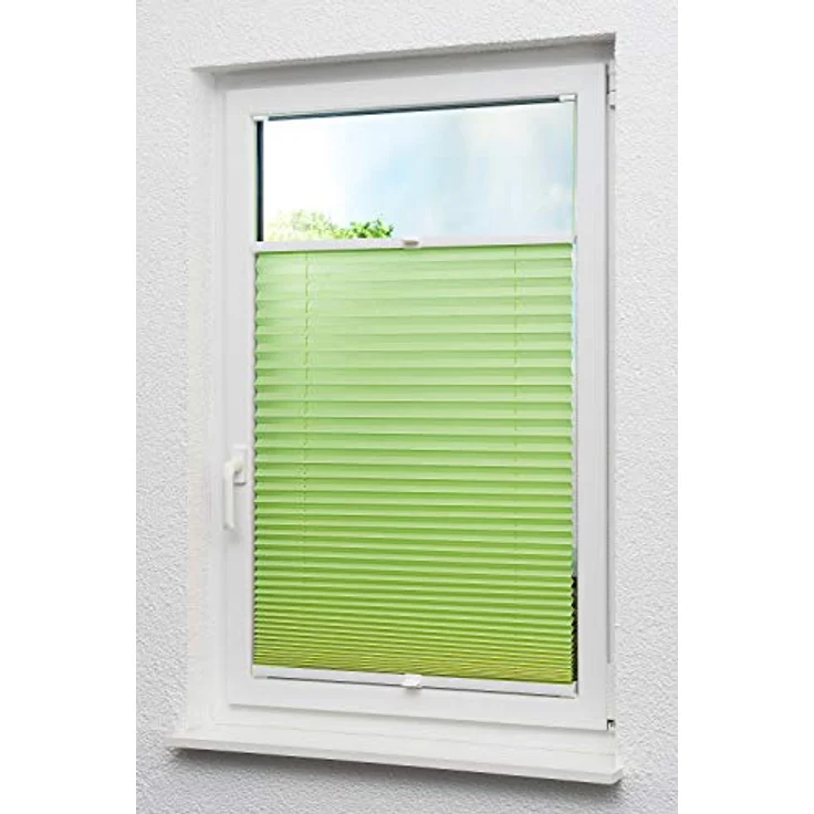 Lysel - Qualitätsplissee Crush Tageslicht maigrün - Plissee in der Größe (BxH) 70cm * 130cm – Bild 6