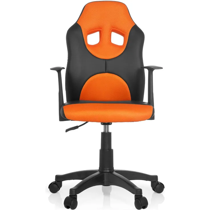 Kinderdrehstuhl KID SPEED schwarz/orange