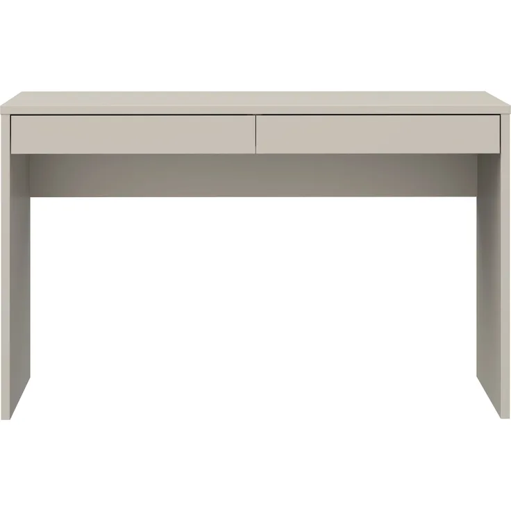 Schreibtisch >MILLES < in Sandfarbig - 124,8x77,3x53,1cm (BxHxT)