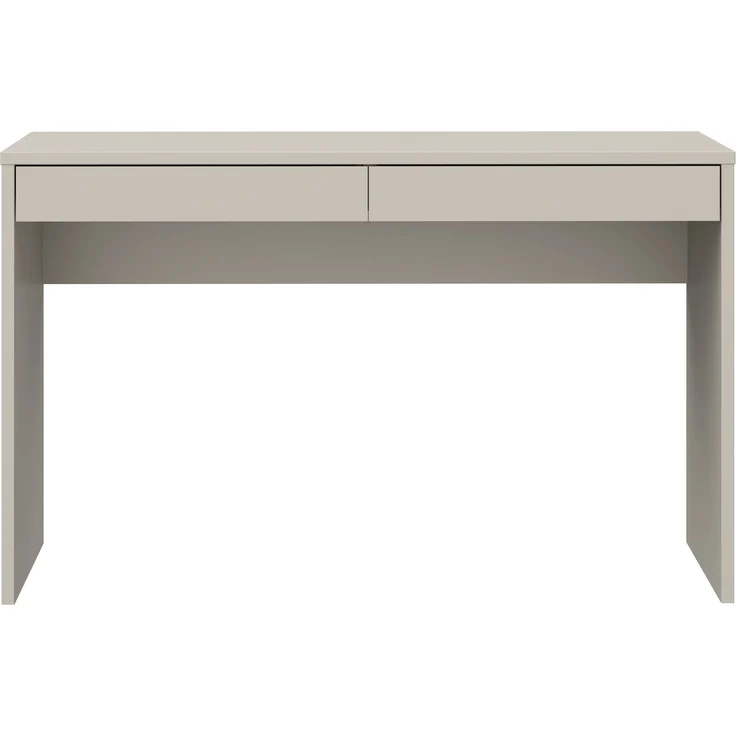 Schreibtisch >MILLES < in Sandfarbig - 124,8x77,3x53,1cm (BxHxT) – Bild 1