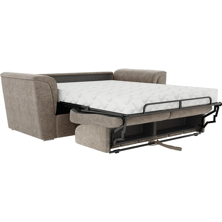 Vente-unique - RIZORA - Schlafsofa - Plastik - Kunststoff (PVC) - Taupe - 210 x 223 x 93 cm – Bild 6