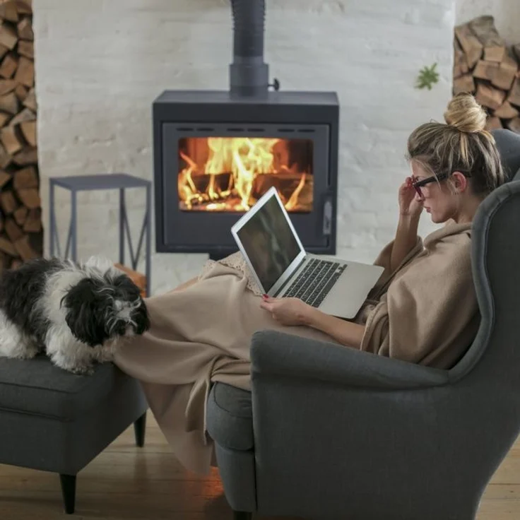 Relaxdays Graues Kaminholzregal aus Stahl – Bild 3