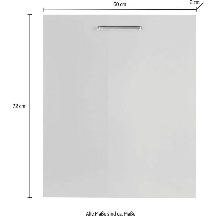 nobilia® Frontblende "Flash", durchgehende Türfront für vollintegrierte Geschirrspüler, in den Breiten Breiten 45 und 60 cm – Bild 3