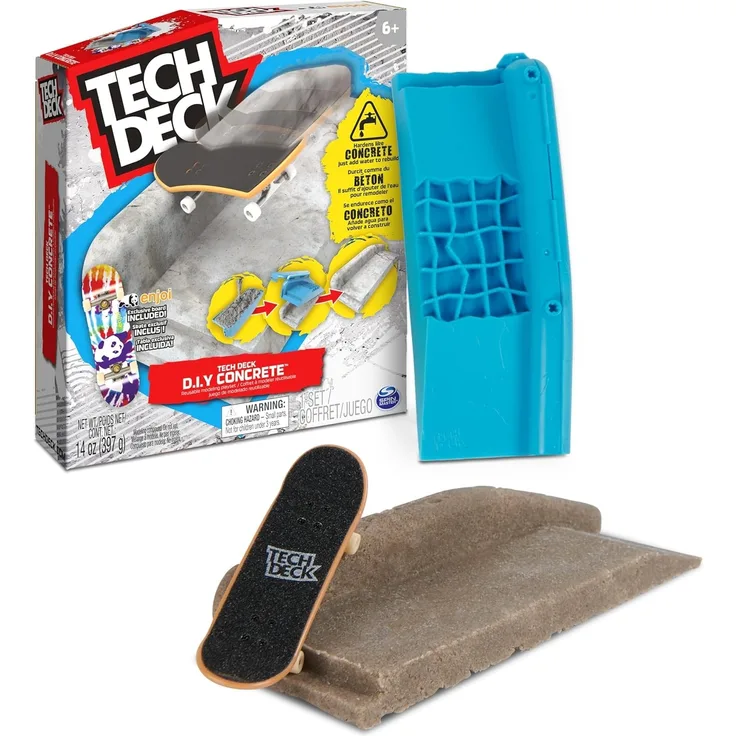 Tech Deck Concrete - Build Your Own Fingerboard Ramp From Reusable
