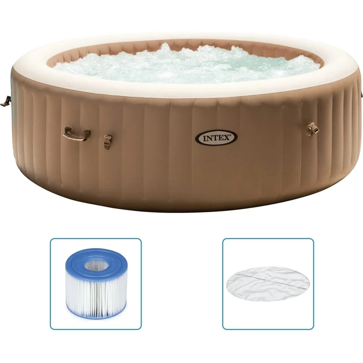 Intex Massage-Whirlpool Rund PureSpa 216x71 cm 6 Personen 3202946 – Bild 1