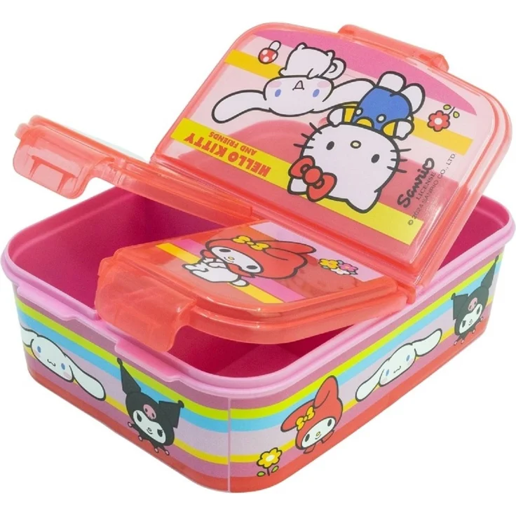 Hello Kitty and Friends Kinder Premium Lunchbox Brotdose Frühstücks-Box Vesper-Dose mit 3 Fächern – Bild 3