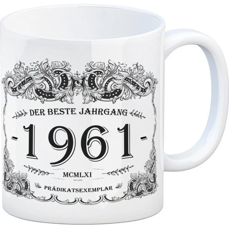 speecheese Tasse 1961 der beste Jahrgang Kaffeebecher Tasse Kaffeetasse Geburtsjahr – Bild 1
