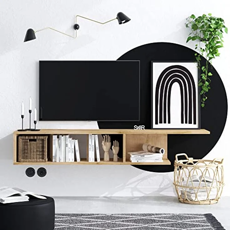 WELL HOME MOBILIARIO & DECORACIÓN TV-Möbel, 150x26x24 – Bild 4